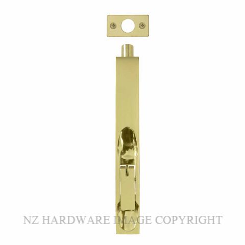 WINDSOR 5028 UB FLUSH BOLT UNLACQUERED BRASS