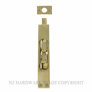 WINDSOR 5308 UB HEAVY DUTY FLUSHBOLT 150X25MM UNLACQUERED BRASS