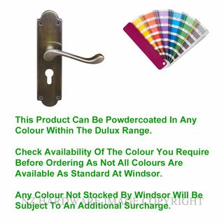 WINDSOR 3008-E48 PC VICTORIAN LEVER LOCK - EURO 48MM POWDER COAT