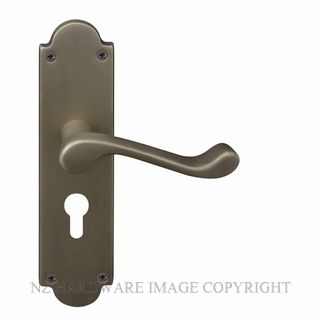 WINDSOR 3008 E48 RB VICTORIAN LEVER LOCK - EURO 48MM ROMAN BRASS