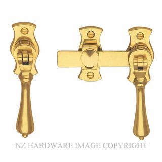 WINDSOR 5138 UB FRENCH DOOR CATCH TEARDROP UNLACQUERED BRASS