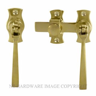 WINDSOR 5139 UB FRENCH DOOR CATCH SQUARE UNLACQUERED BRASS