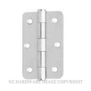 MILES NELSON 520SSH9060R STAINLESS HINGE 90X60X2MM RADIUS EDGE SATIN STAINLESS