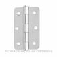 MILES NELSON 520SSH9060R STAINLESS HINGE 90X60X2MM RADIUS EDGE SATIN STAINLESS