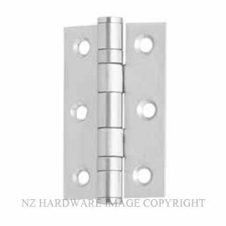 MILES NELSON 520SSH7550316S STAINLESS HINGE 75X50X2MM SQUARE EDGE SATIN STAINLESS 316
