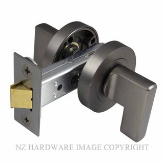 WINDSOR 9095 GN MINI TURN LATCH SET - 60MM B/S RND. ROSE GRAPHITE NICKEL