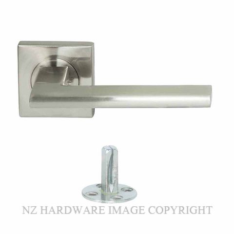 MILES NELSON MILANO FORLI LEVER ON SQUARE ROSE SATIN NICKEL