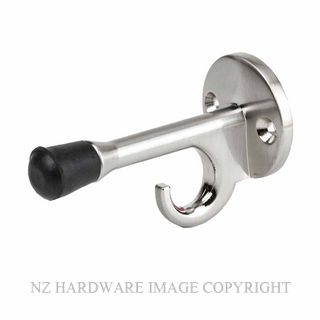 JAECO DS52 COAT HOOK WALL STOP SATIN NICKEL