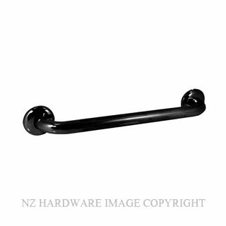 NZH GRAB RAIL 600MM STRAIGHT KNURLED MATT BLACK