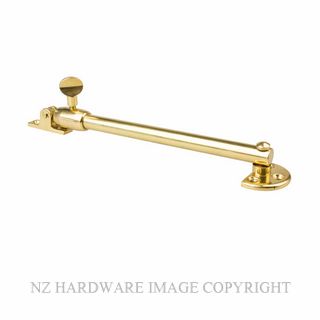 DRAKE & WRIGLEY 4103 FLOWLINE TELESCOPIC STAY POLISHED BRASS