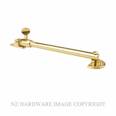 DRAKE & WRIGLEY 4103 FLOWLINE TELESCOPIC STAY POLISHED BRASS