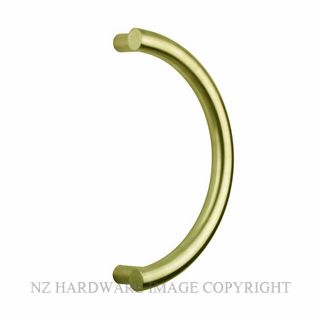 DRAKE & WRIGLEY 1604 482MM O/A 450MM CENTRES PULL HANDLES (SINGLE) POLISHED BRASS