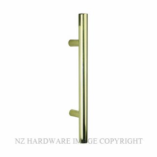 DRAKE & WRIGLEY 1614 1200MM O/A 1000MM CENTRES PULL HANDLES (PAIR) POLISHED BRASS