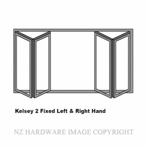 DRAKE & WRIGLEY KELSEY 2 FIXED LEFT HAND 2 FIXED RIGHT HAND