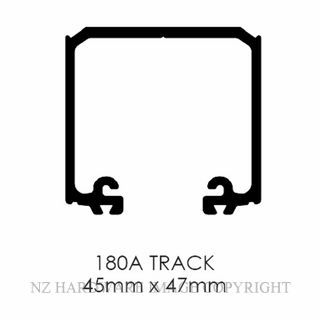 BRIO 180A-A20 TRACK ALUMINIUM ANOD 2000MM ANODISED ALUMINIUM