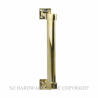 DW 1424 OFFSET PULL HANDLE 450MM POLISHED BRASS