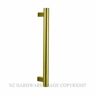 DRAKE & WRIGLEY 1618 600MM O/A 400MM CENTRES PULL HANDLES (PAIR) POLISHED BRASS