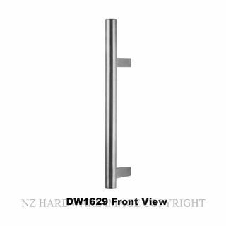 DRAKE & WRIGLEY 1629 900MM O/A 650MM CENTRES PULL HANDLES (PAIR) SATIN STAINLESS