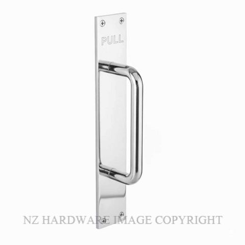 DW 1429 CP GRIP HANDLE PLATE ENGRAVED (PULL) CHROME PLATE