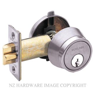 SCHLAGE B250PD CYINDER & TURN NIGHTLATCH SATIN CHROME