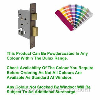 WINDSOR 1114 - 1115 PC EURO MORTICE LOCKS POWDERCOAT