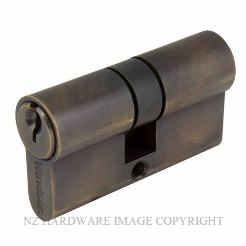 WINDSOR 1121 - 1147 OR EURO DOUBLE KEYED CYLINDERS OIL RUBBED BRONZE