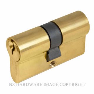 WINDSOR 1121 UB 60MM EURO DOUBLE CYLINDER - KEY/KEY UNLACQUERED BRASS