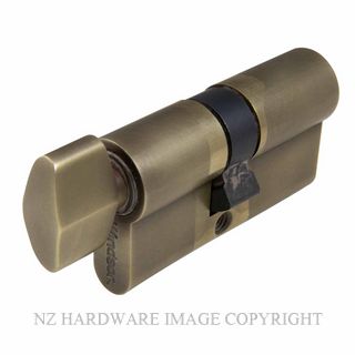 WINDSOR 1122 RB 60MM EURO CYLINDER - KEY/SNIB ROMAN BRASS