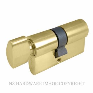 WINDSOR 1122 UB 60MM EURO CYLINDER - KEY/SNIB UNLACQUERED BRASS