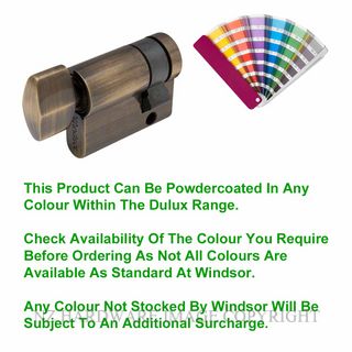 WINDSOR 1134 PC 30MM EURO SINGLE CYLINDER - SNIB POWDER COAT