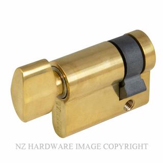 WINDSOR 1200 UB EURO SINGLE CYLINDER TURN 35MM UNLACQUERED BRASS