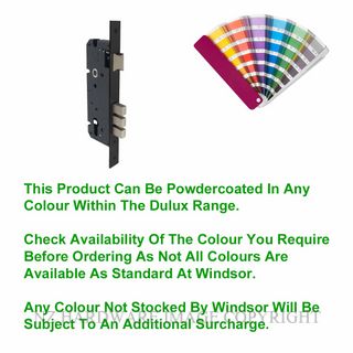 WINDSOR 1142 PC 45MM EURO MORTICE LOCK POWDER COAT