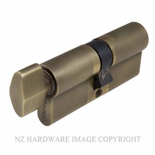 WINDSOR 1148 RB 70MM 5 PIN EURO CYLINDER KEY/SNIB ROMAN BRASS