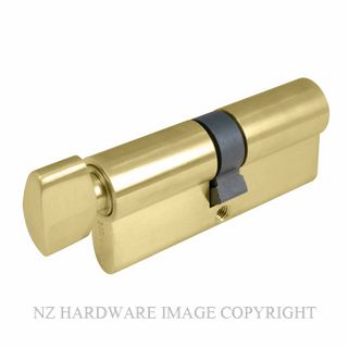 WINDSOR 1148 UB 70MM 5 PIN EURO CYLINDER KEY/SNIB UNLACQUERED BRASS