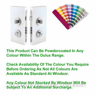 WINDSOR 1183 PC DOUBLE TURN LOCK ROUND 60MM POWDER COAT