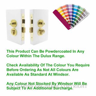 WINDSOR 1182 PC DOUBLE TURN LOCK ROUND 57MM POWDER COAT