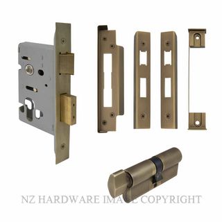 WINDSOR 1169 RB REBATED MORTICE LOCK ROMAN BRASS