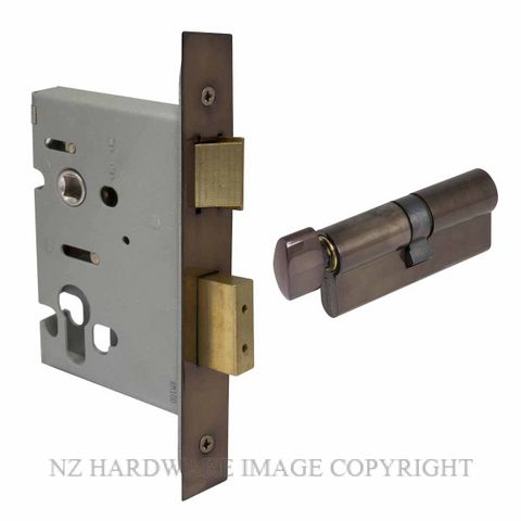 WINDSOR 1170 AB LOCK KIT - EURO 57MM (1115+1148) ANTIQUE BRONZE