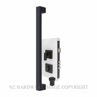 WINDSOR 1366 BLK POLO 600MM PULL+ 1365 LOCK +5264 DRSTP BLACK
