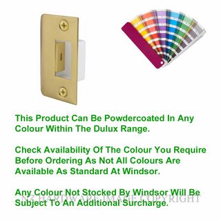 WINDSOR 1151-PC STRIKE PLATE FOR 1131 TUBULAR LATCH POWERCOAT