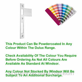 WINDSOR 1187L PC EXTENDED STRIKE PLATE LEFT HAND POWDER COAT