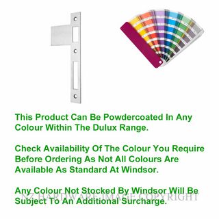 WINDSOR 1187R PC EXTENDED STRIKE PLATE RIGHT HAND POWDER COAT