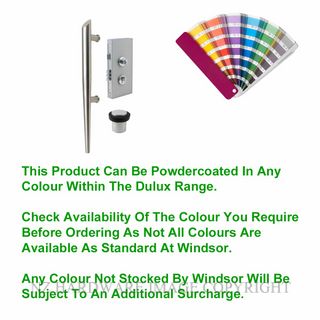 WINDSOR 1273 PC TORCH 530MM PULL+1183 LK+5264 DOORSTOP POWDER COAT