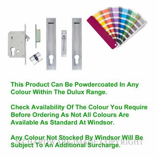 WINDSOR 1271 PC SQUARE LOCKING FLUSHPULL KIT 300X37MM POWDER COAT