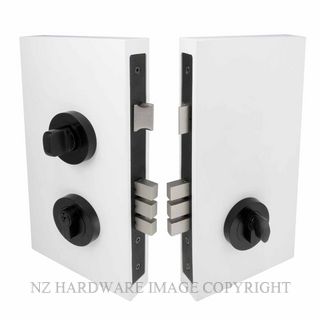 WINDSOR 1248 BLK UNI-TURN LOCK ROUND 60MM MATT BLACK
