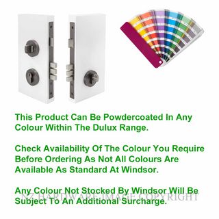 WINDSOR 1248 PC UNI-TURN LOCK ROUND 60MM POWDERCOAT