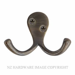 WINDSOR 5236 OR DOUBLE ROBE HOOK OIL RUBBED BRONZE