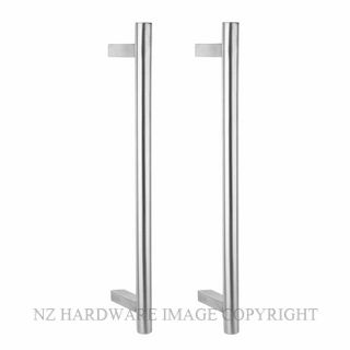 NZH PULL 1602 PULL HANDLE BACK TO BACK PAIR SATIN STAINLESS 304