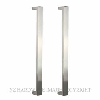 NZH PULL 1613 400PSS 400MM CENTRES STRAIGHT 40 X 20MM SATIN STAINLESS 304