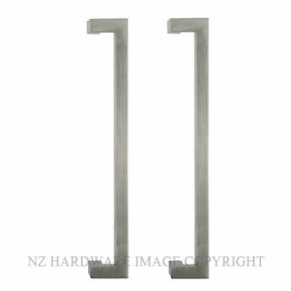 NZH PULL 1625B OFFSET PULL HANDLE BACK TO BACK PAIR SATIN STAINLESS 304